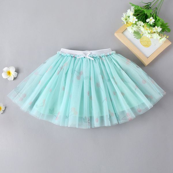 

new fashion girl's summer gauze skirt, Blue