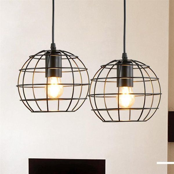 

chandeliers modern loft pendant lights retro industrial edison vintage lamp shade iron cage lampshade dining room home decor indoor lighting