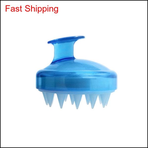 

sile hair brush shampoo scalp brush comb head spa slimming mas brush body hair washing comb showe qyltyt bdenet, Silver