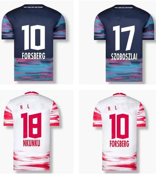 

2021 2022 rbl soccer jerseys leipziges fans player version poulsen forsbekfda, Black;yellow