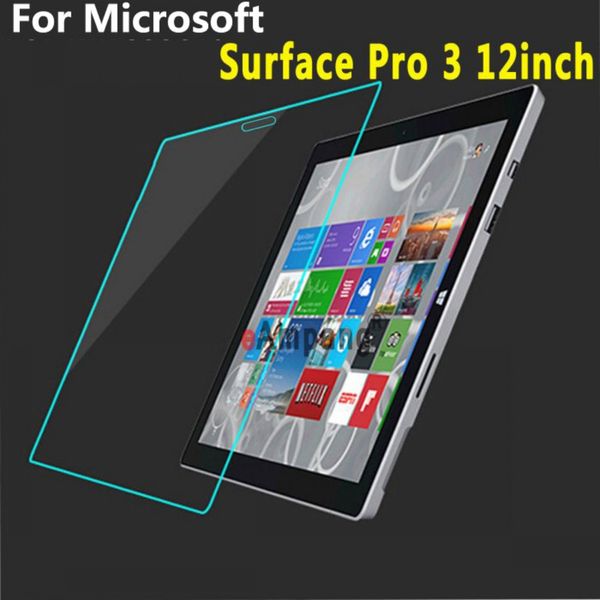 Vetro temperato per Microsoft Surface Pro3 Pro 3 12.0 pollici Pellicola protettiva per schermo Pellicola protettiva per tablet antigraffio