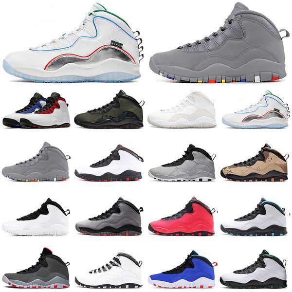 

jumpman 10s men basketball shoes 10 wings westbrook cement chicago smoke cool grey i'm back ovo mens trainers outdoor sports sneakers s