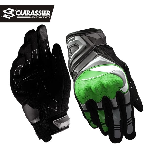 Cuirassier motocicleta durável tela de toque noite reflexivo motocross motocicleta motociclista racing carro montando luvas de moto homens