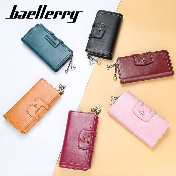 

2020 women long wallet female purses big capacity hasp zipper purse ladies pu leather wristlet clutch coin card holders 060-n163
