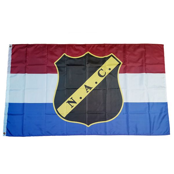 Bandiera della squadra di calcio olandese NAC Breda 3 * 5 piedi (90 cm * 150 cm) Bandiere in poliestere Banner decorazione casa volante giardino Regali festivi