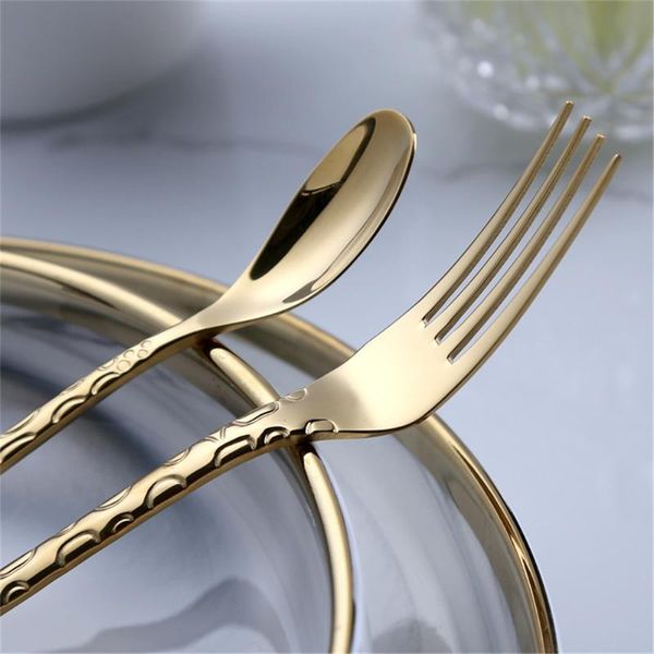 

cute kids stainless steel cartoon giraffe embossed spoon fork coffee icecream dessert spoon nonslip handle kitchen 1pc