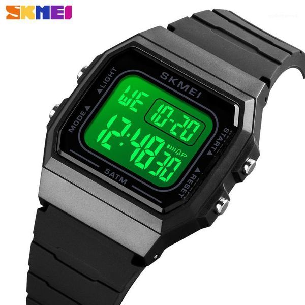 

mens women sport couple watch digital chrono alarm electronic wristwatch japan movement female clock gifts wristwatches, Slivery;brown