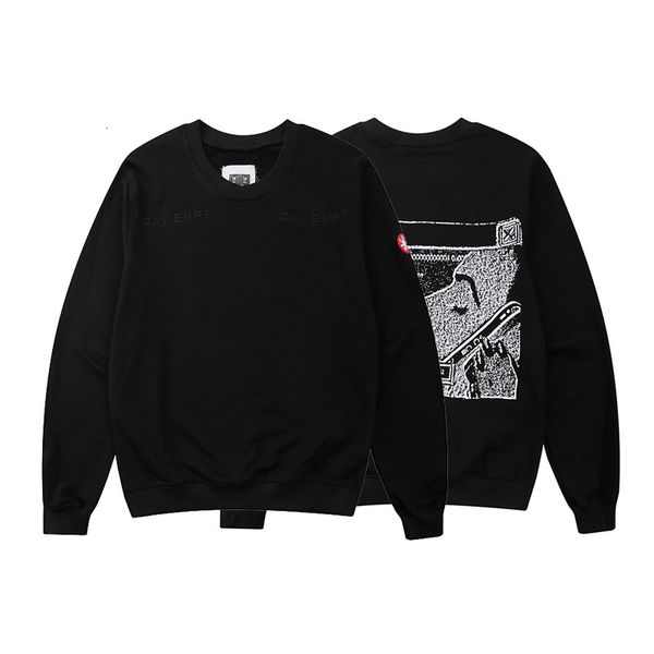 

2021 winter new style japanese trend brand loose pullover embroidered round neck men and women fashion clothing bottoming shirt gbr7, White;black