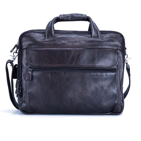 Große Herren-Laptoptasche aus Leder, Aktentasche, Business-Computer-Kuriertasche