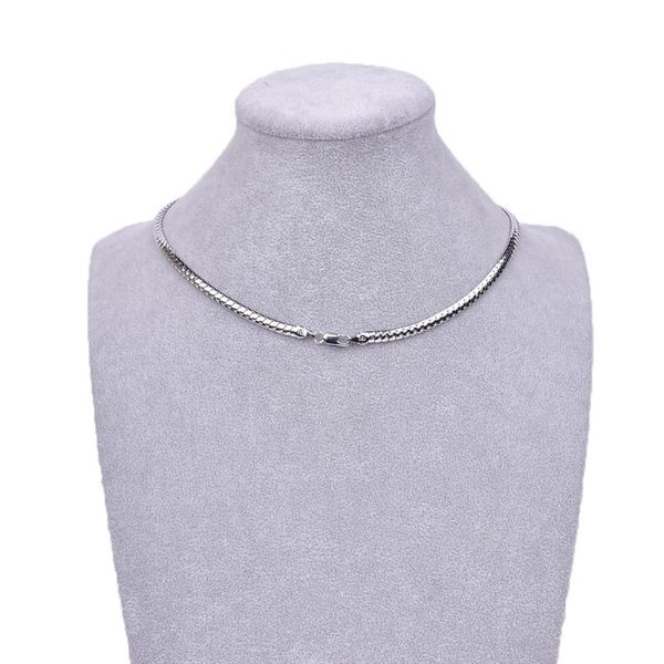 

chains wholesale style alloy twist thick gold chain 3 hook-ups necklace set jewelry accessory, Silver
