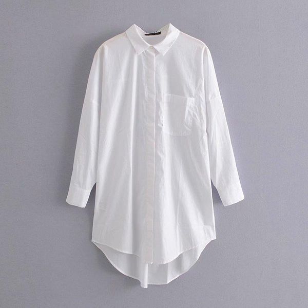 

women's polos female fashion chic solid single breasted white t-shirts pockets casual long sleeve business elegant spring women tshirt