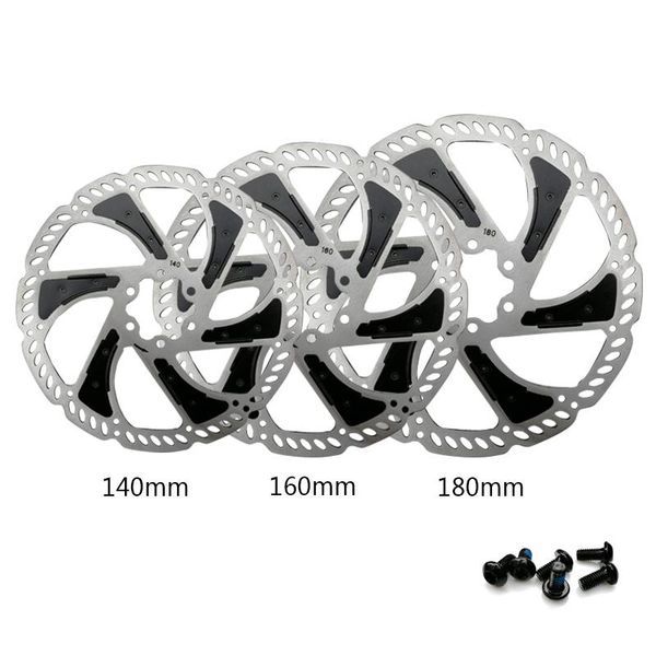 

bike brakes mtb road bicycle disc brake 140mm 160mm 180mm radiating 6 bolts rotor with accessories