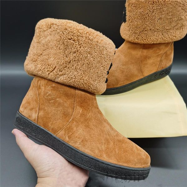 

ladies snow boots luxurys design casual snowdrop flat ankle wool travel new fashion luxury boots ladies winter boots size 35-42, Black