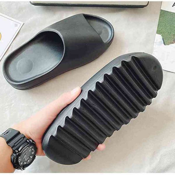 

yeesy slide women men slippers desert sand bone resin sandal bench foam runner sneakers indoor outdoor brown football basketball soccer soot, Black