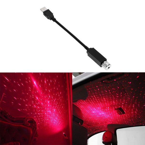 

interior&external lights universal led car roof star night light projector usb decorative lamp adjustable multiple lighting effects decorati
