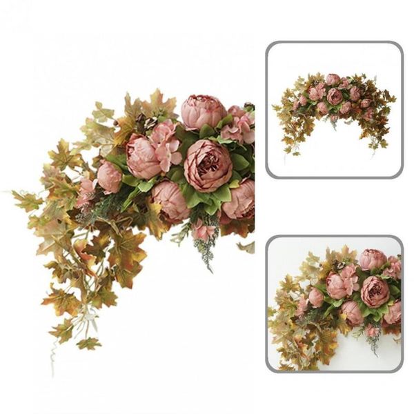 

decorative flowers & wreaths artificial garland mix color faux silk flower realistic looking excellent wreath diy wedding decor