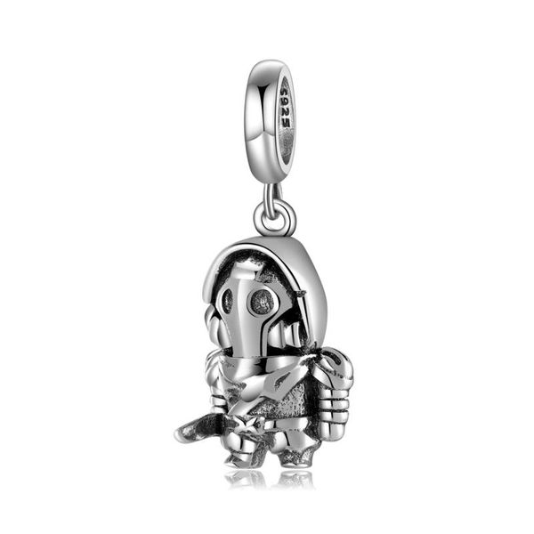 

other 925 silver masked warrior charms pendants beads iron fit european original pendant bracelets jewelry diy