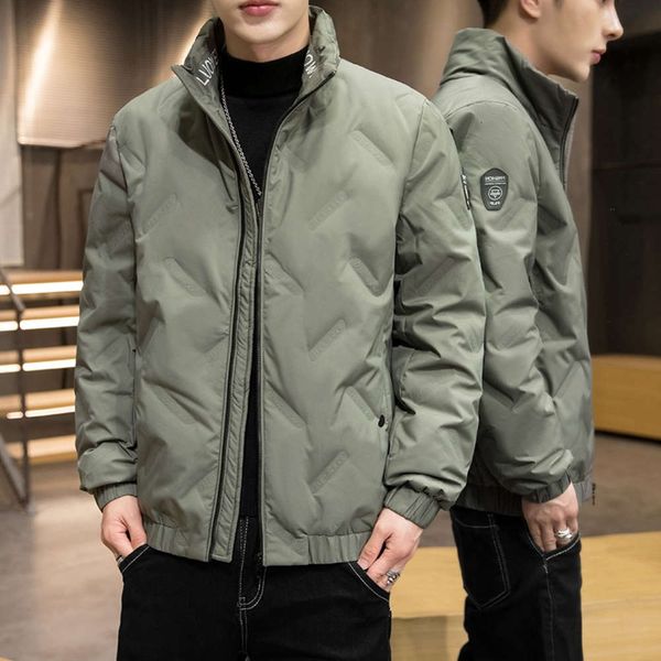 

2020 winter new lightweight down jacket short fashion cool warm white down men's down jacket, Black
