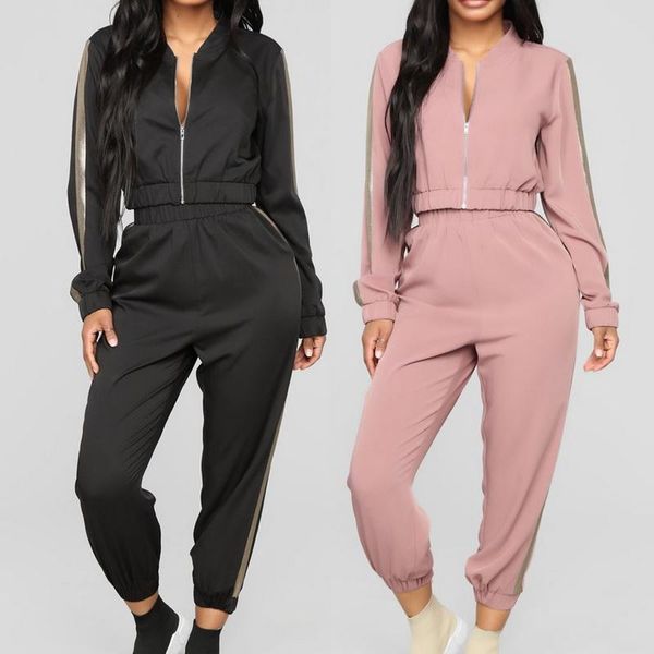 

two piece dress gryffon 2021 women tracksuit set long sleeve sweatsuits outfit casual sweatshirt jogging sweatpants suit zipper solid sport, White