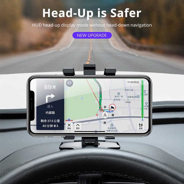 Titular do telefone de carro 360 graus de telefone celular Stands Retrovisth Mirror Sun Visor in GPS Navigation Support