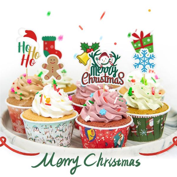 

other event & party supplies 15pcs christmas acrylic cake er theme plastic fruit cupcake insert cards picks for decoration tools