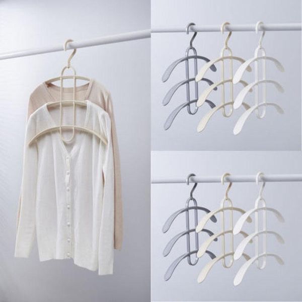 

hangers & racks fashion space saver magic hanger clothe rack clothing hook organizer dual clothes