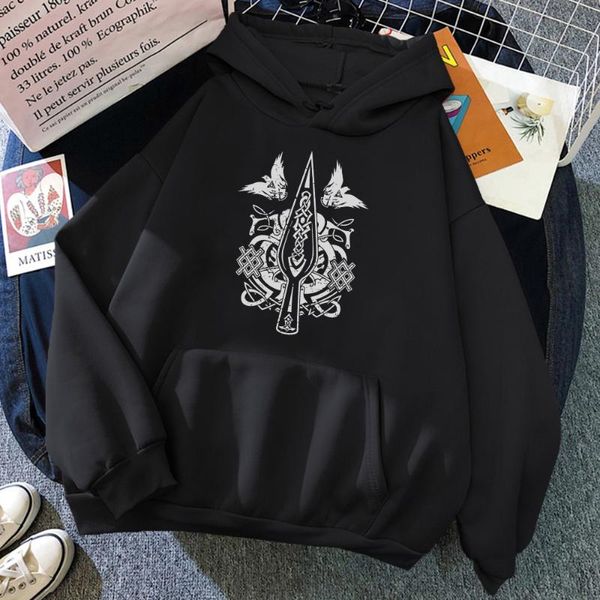 

men's hoodies & sweatshirts film legende gedruckt hoodie koreanische lose herbst hoody einfache fleece sweatshirt crewneck kleidung, Black