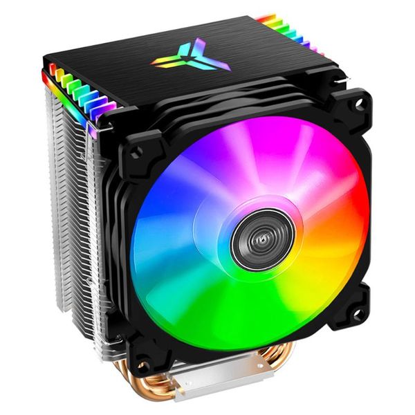 Ventole Raffreddamento Jonsbo CR-1400 PWM Raffreddamento CPU Cooler 4Pin Computer PC Case Fan 3Pin ARGB 4 Heat-pipes Tower Radiator Per Intel/AMD