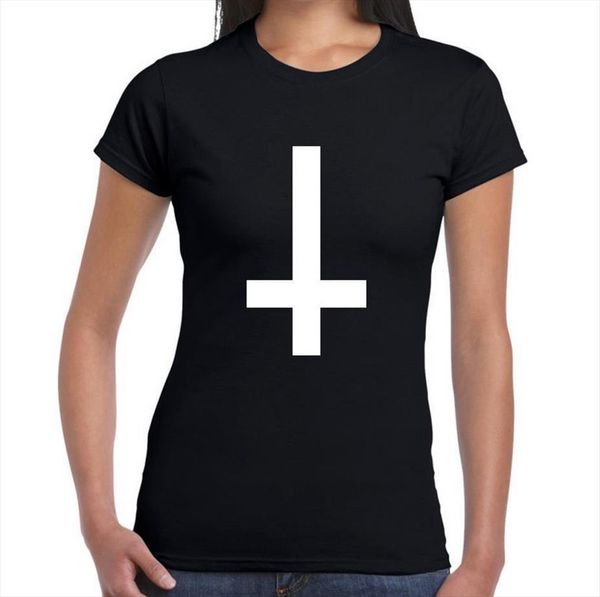 

cross print and women men cotton womens funny casual lady white tees plus size s xxxl camiseta tz203 870, White;black