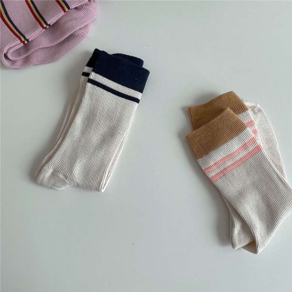 

autumn winter autumn stripe fashion market double cotton medium, Black;white