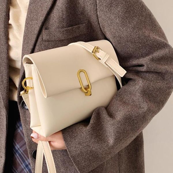 

cross body elegant female square crossbody bag 2021 high-quality pu leather women's designer handbag solid color shoulder messenger