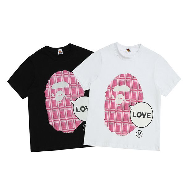 

t shirt beii & ape ape head for children, White