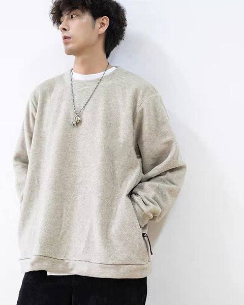 

2021 hoodie new fleece men women sweatshirts oversized clothing vintage fashion hip hop kapital pullover dr7j, Black