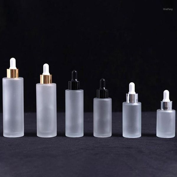 

storage bottles & jars frosted glass essential oil dropper bottle 20ml 30ml 40ml 50ml 60ml 80ml 100ml cosmetic packaging vial refillable 10p