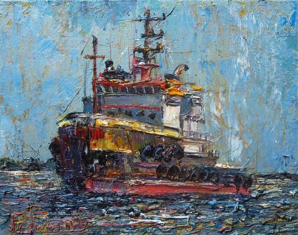 

large seascape tugboat home decor handcrafts /hd print oil painting on canvas wall art canvas pictures , f2102021
