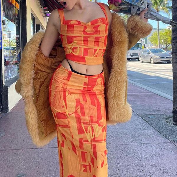 

skirts women vest/skirt set printed suits square-collar short sleeveless tight hip skirt fashion clothing lady vest/short, Black