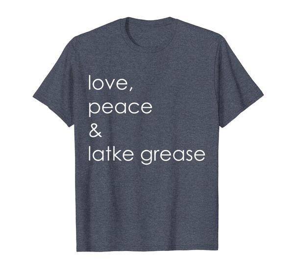 

funny hanukkah shirt love peace latke grease chanukah gift, White;black