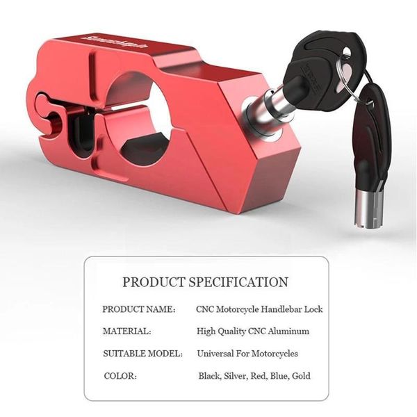 

theft protection 1pcs easy to use safety motorcycle grip locks brake handset lock lever handlebar fit scooter disc anti-theft locking p4b3