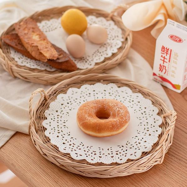 

storage baskets vine bread basket portable fruit snack tray woven