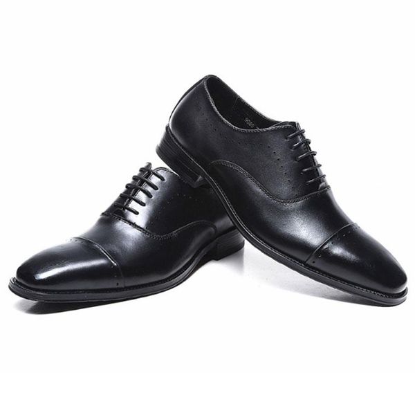 

dress shoes men's business leather casual office, Black