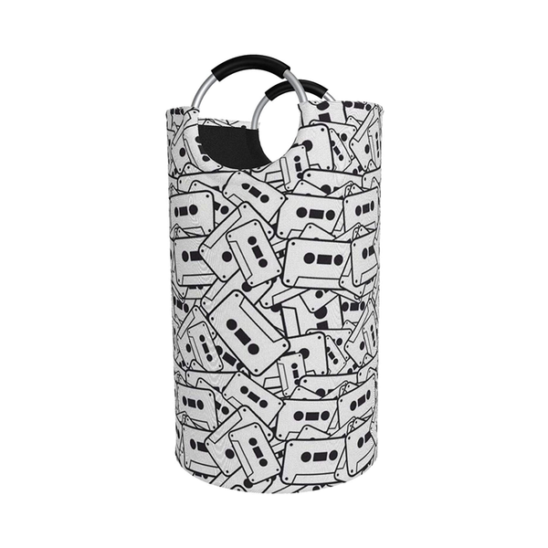 

storage baskets round portable dirty clothes bag, foldable large size, modern style, used for laundry organizer 15inx28in