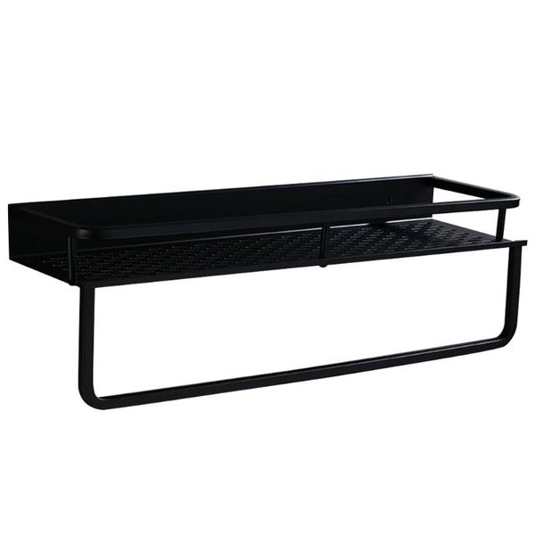 

bathroom storage & organization shelf soap cosmetic rack black organizer shower basket corner accessories kitchen shampoo holder space alumi