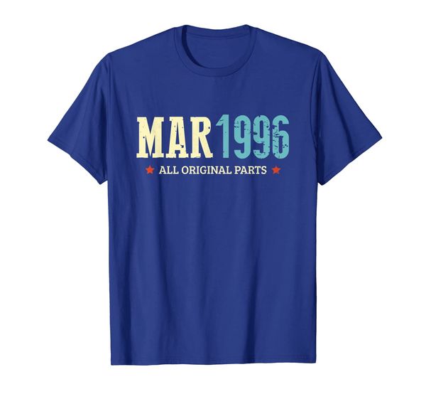 

march 1996 all original parts shirt classic birthday gift, White;black