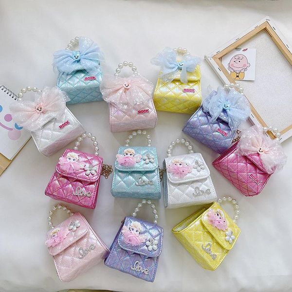 

diaper bags summer bow aisha children's small bag korean fashion pearl handbag pu princess change accessory
