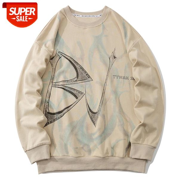

2020 hip hop hoodie streetwear sweatshirts 2020 autumn graffiti oversized harajuku pullovers sweatshirt long sleeve white #fc8i, Black