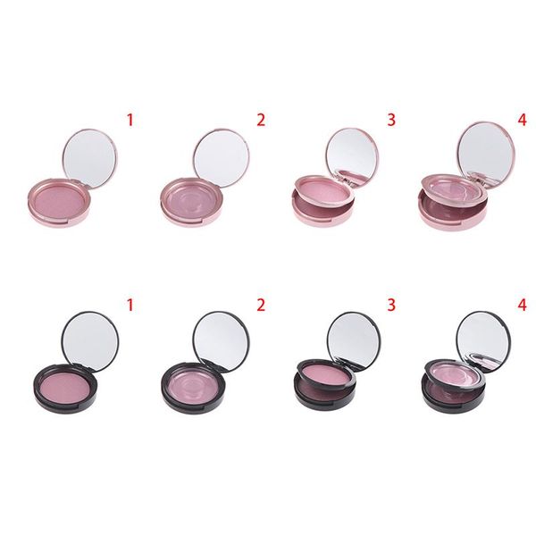 

false eyelashes 1pcs 3d eyelash packaging box lash case empty circle with mirror extension