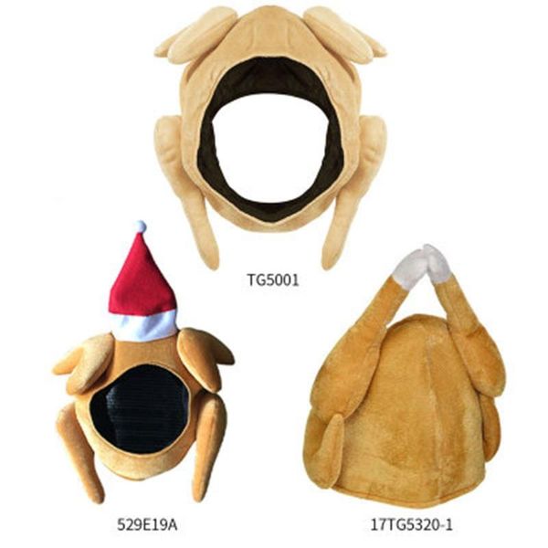 

party hats turkey hat thanksgiving decoration novelty cooked chicken bird secret santa fancy dress funny adults festival costume caps