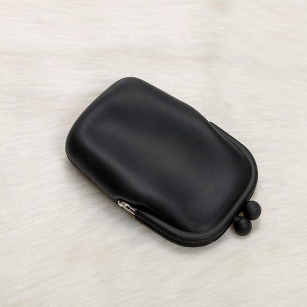 

coin purses 1 pc 2021 selling vogue novelty mini cute solid color jelly zipper storage 6, Red;black