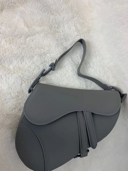 

luxurys designers handbag lady saddle bags handbags with letters shoulder smooth leather strap bigger frosted buckle