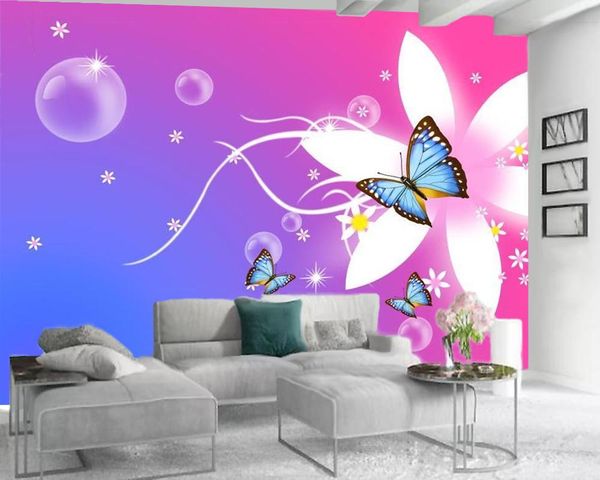 

classic 3d wallpaper flying butterfly balloon 3d wallpaper living room bedroom wallcovering hd living